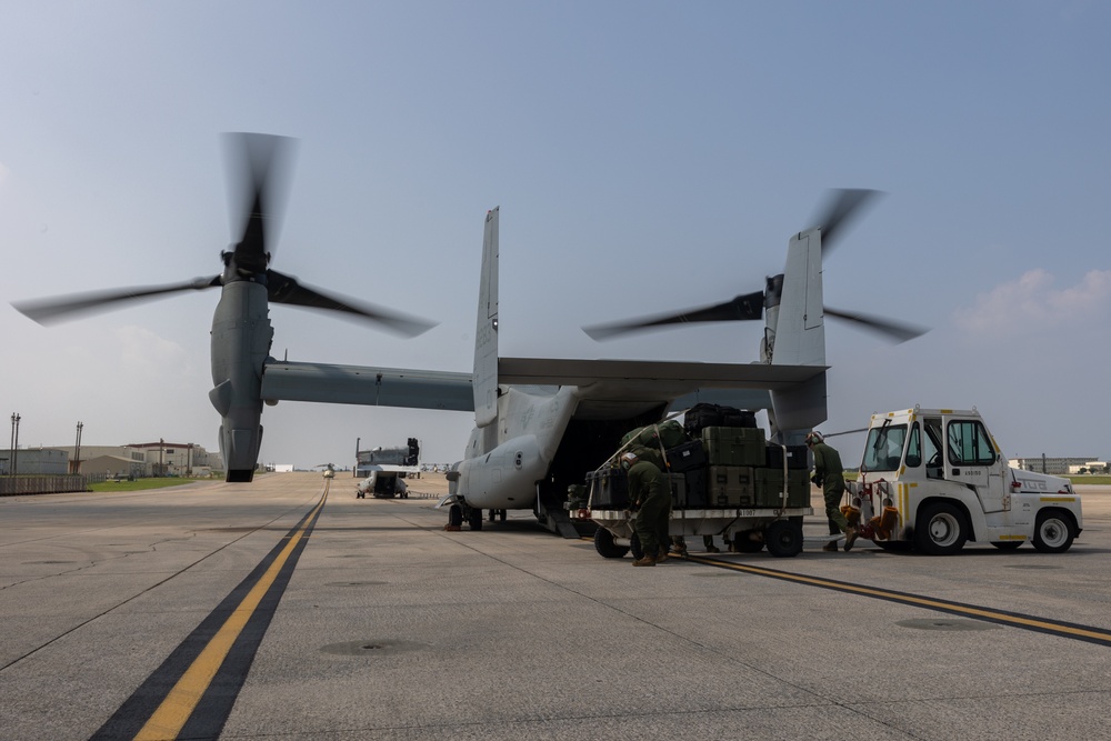 Resolute Dragon 23 | VMM 262 Arrival at Camp Takayubaru