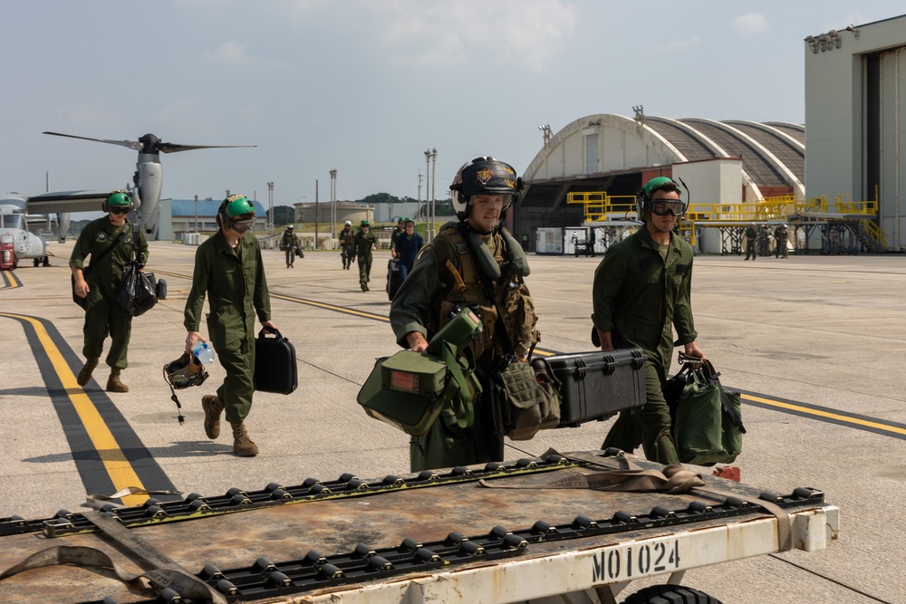 Resolute Dragon 23 | VMM 262 Arrival at Camp Takayubaru