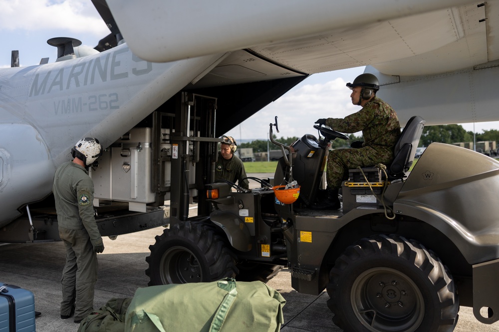 Resolute Dragon 23 | VMM 262 Arrival at Camp Takayubaru