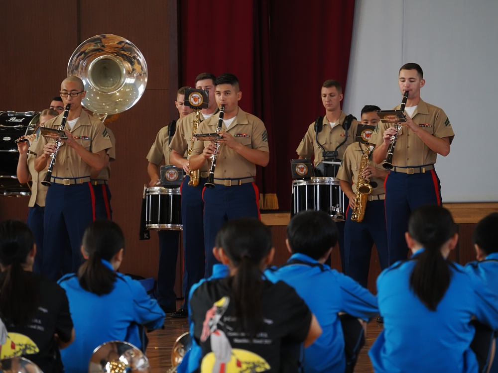 III MEF Band joins together with the Gotemba Nishi Junior High School Band