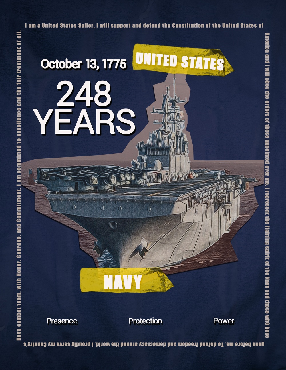 Navy Birthday Graphic