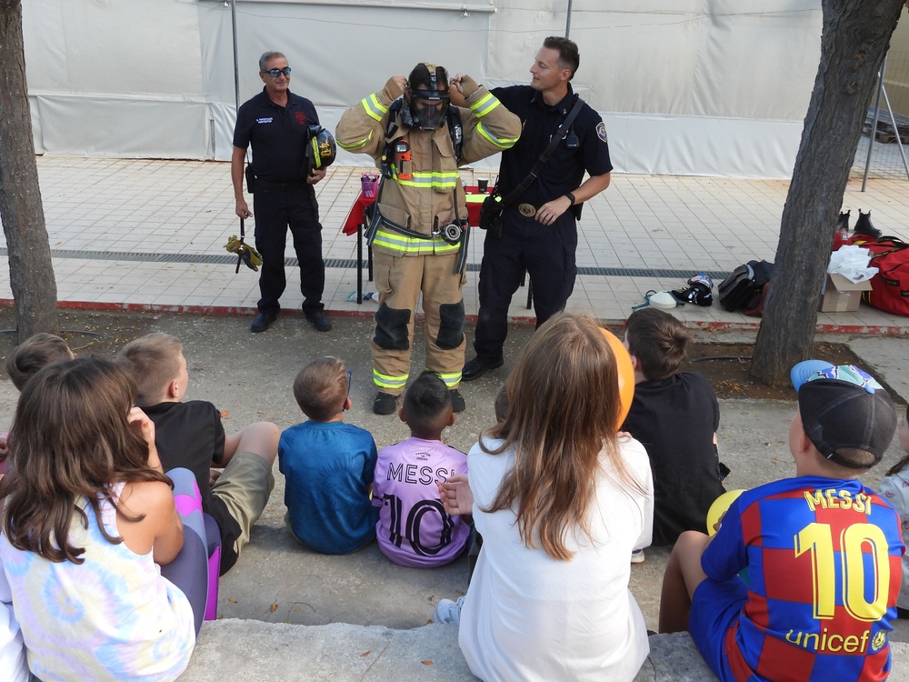 NSA Souda Bay Firefighters Visit Local Schools