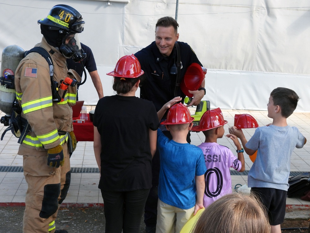 NSA Souda Bay Firefighters Visit Local Schools