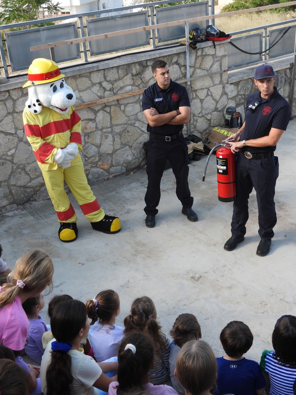 NSA Souda Bay Firefighters Visit Local Schools