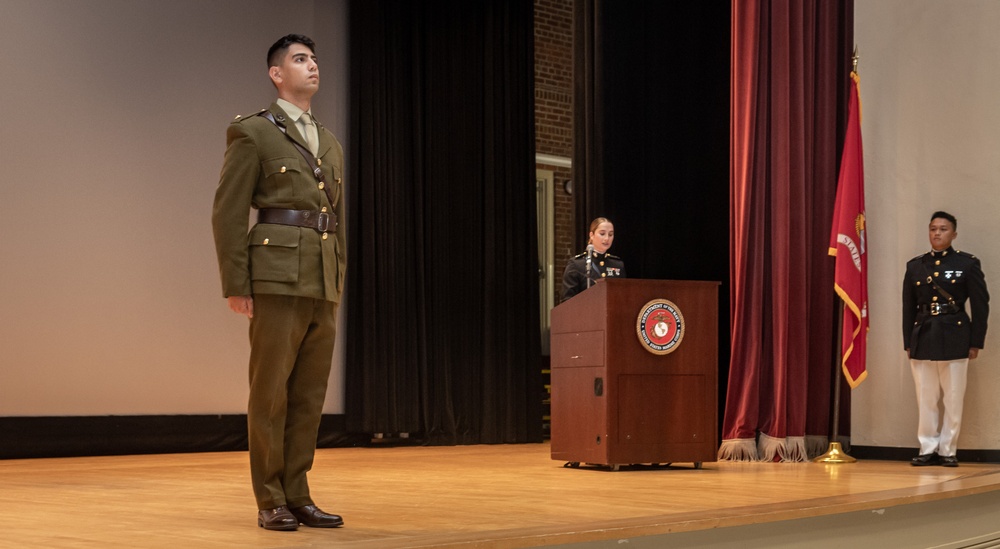 U.S. Marine Corps Officers with Charlie Company 3-23, graduate from the Basic School on Oct. 13, 2023