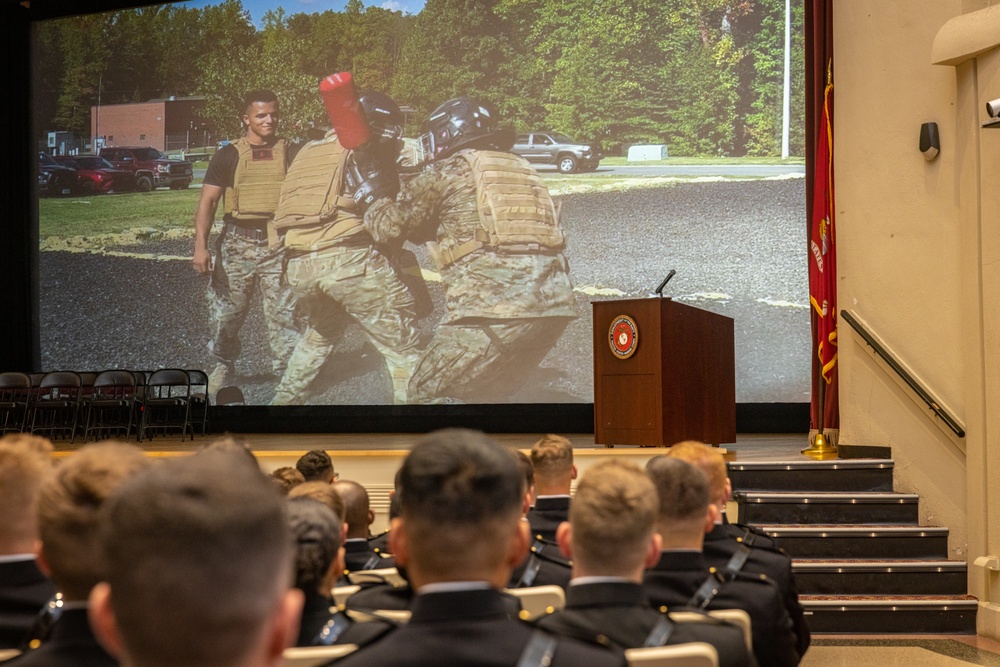 U.S. Marine Corps Officers with Charlie Company 3-23, graduate from the Basic School on Oct. 13, 2023