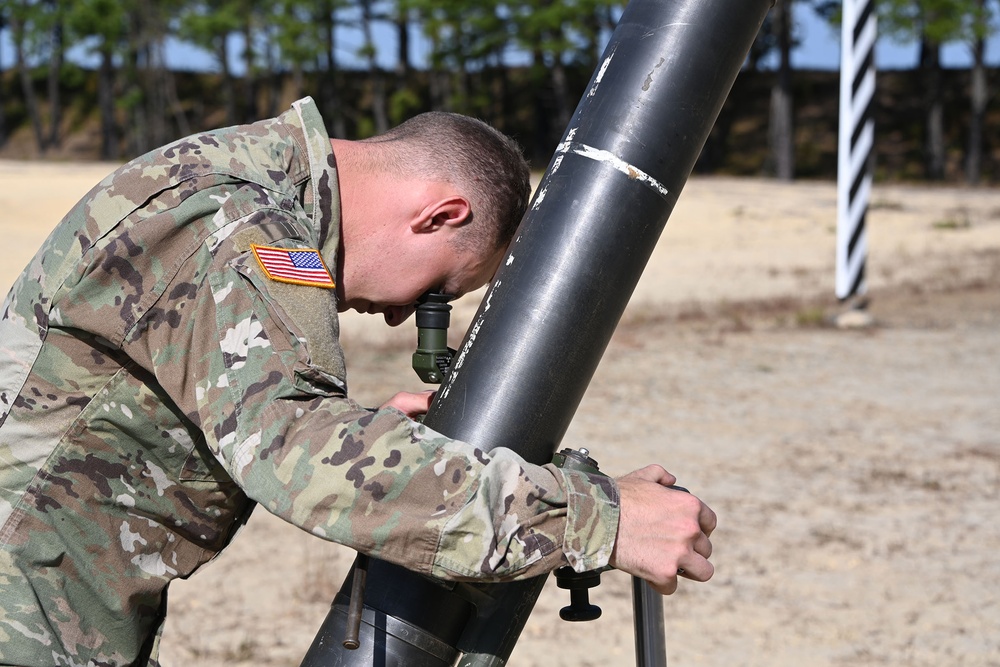 Fort Dix – RANGE 47A 102 Cavalry Regiment Mortar live fire training. October 12th, 2023