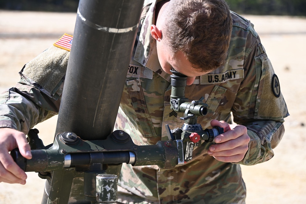 Fort Dix – RANGE 47A 102 Cavalry Regiment Mortar live fire training. October 12th, 2023