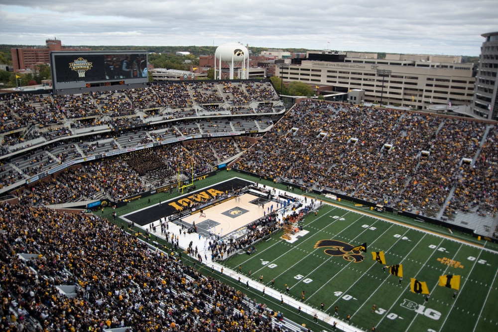 Flyover at the Crossover at Kinnick