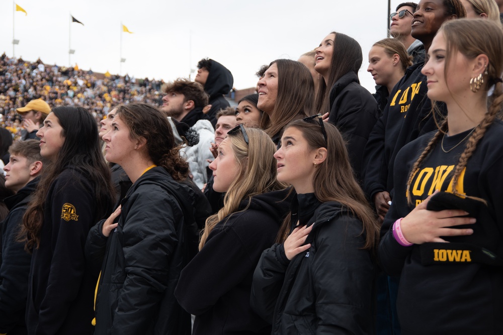 Flyover at the Crossover at Kinnick