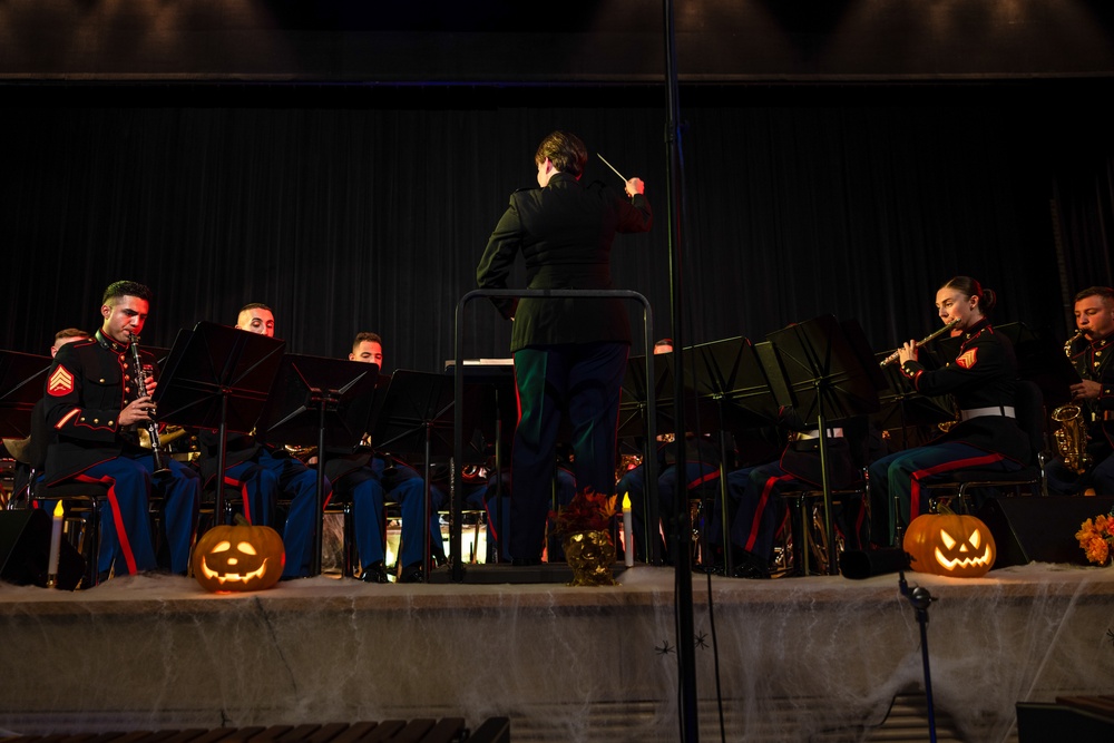 Quantico Marine Corps Band Performs during the Halloween Concert at Little Hall