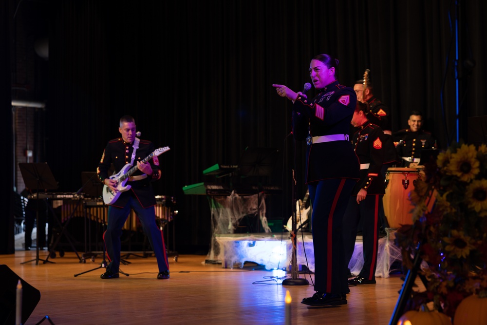 Quantico Marine Corps Band Performs during the Halloween Concert at Little Hall