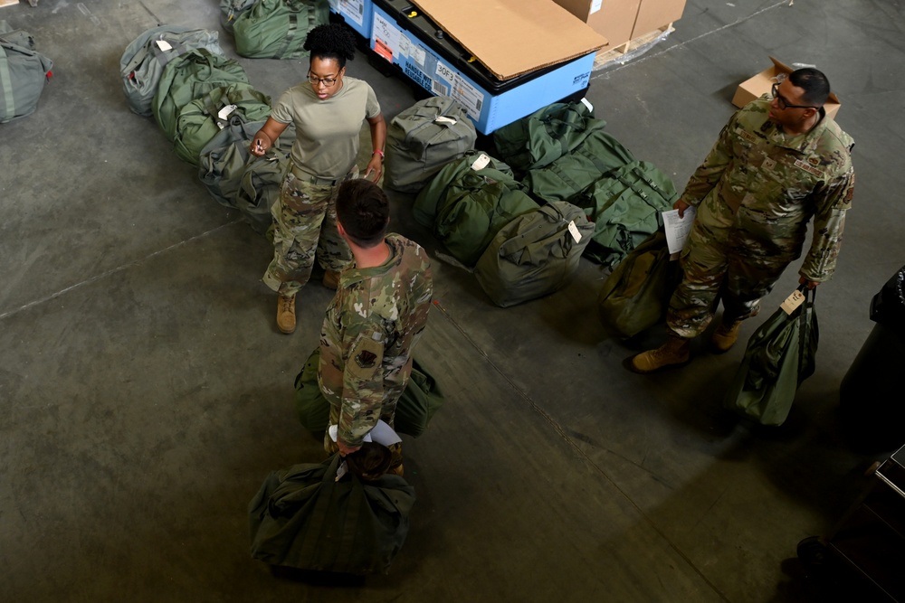 169th LRS distributes gear to Airmen for upcoming XAB deployment
