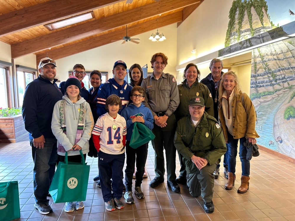 Lt. Col. Colby Krug and Family Tour Mount Morris Dam