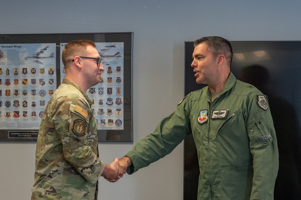 57th Wing Commander visits 315th and 340th Weapons Squadrons at Barksdale