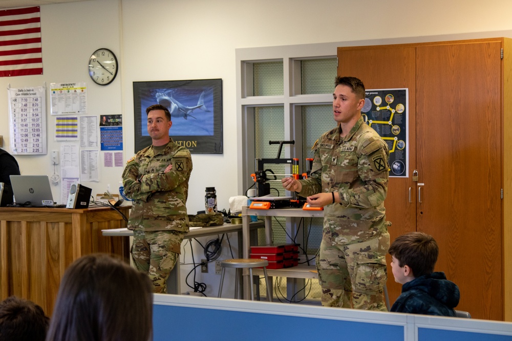 Fort Drum Soldiers Speak at Local Middle School