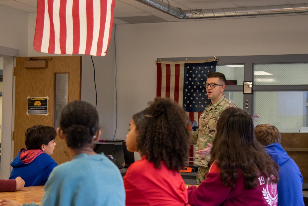 Fort Drum Soldiers Speak at Local Middle School