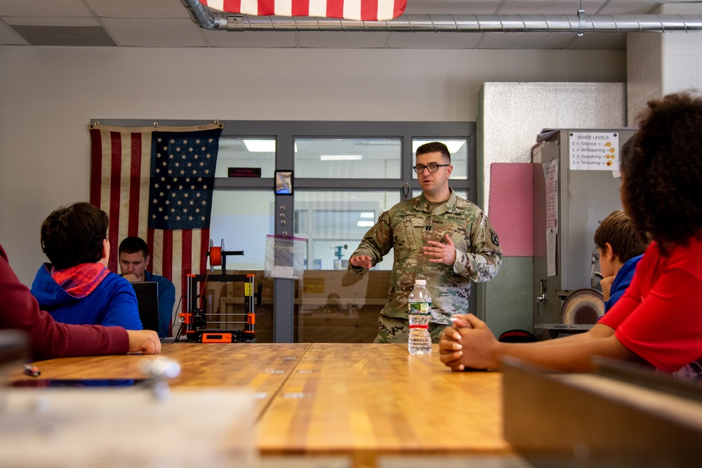 Fort Drum Soldiers Speak at Local Middle School