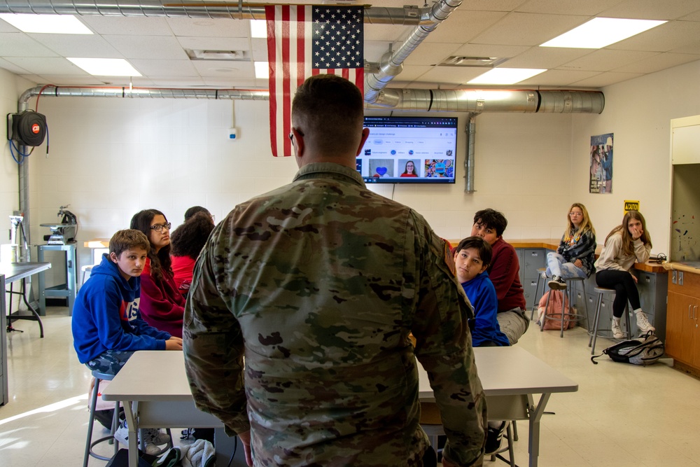 Fort Drum Soldiers Speak at Local Middle School