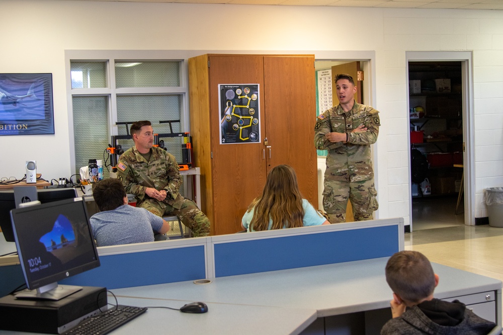 Fort Drum Soldiers Speak at Local Middle School