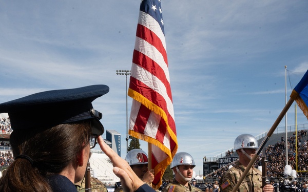 Col. Catherine M. Grush, 152nd Airlift Wing Commander, honored at University of Nevada, Reno vs. University of Nevada, Las Vegas rival game