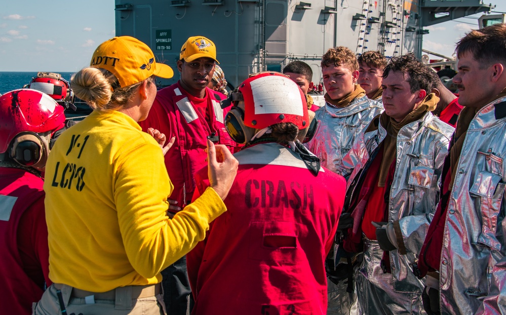 George Washington Conducts Simulated Casualty Drill