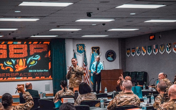688th Cyberspace Wing hosts senior leader summit