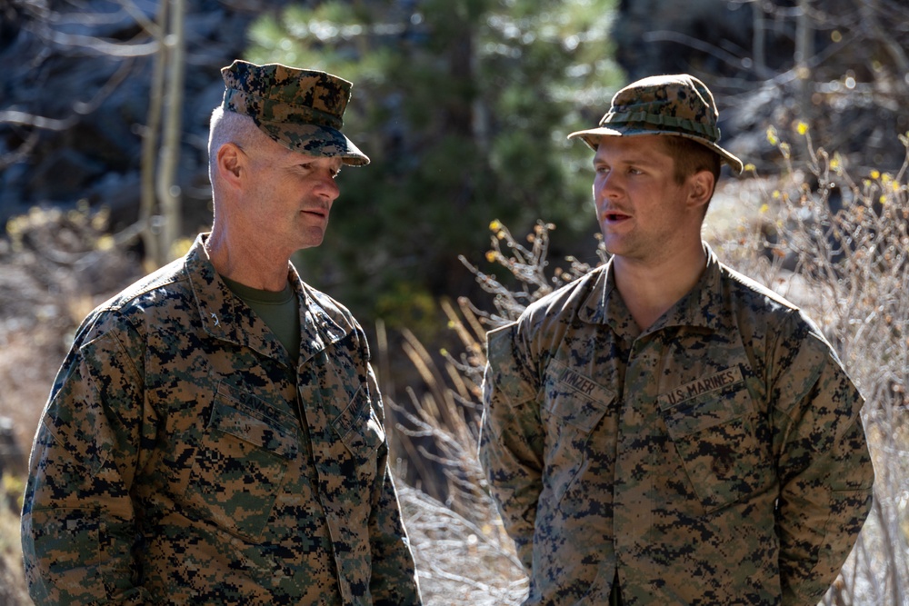 MAGTFC, MCAGCC commanding general visits Marines during MTX 1-24