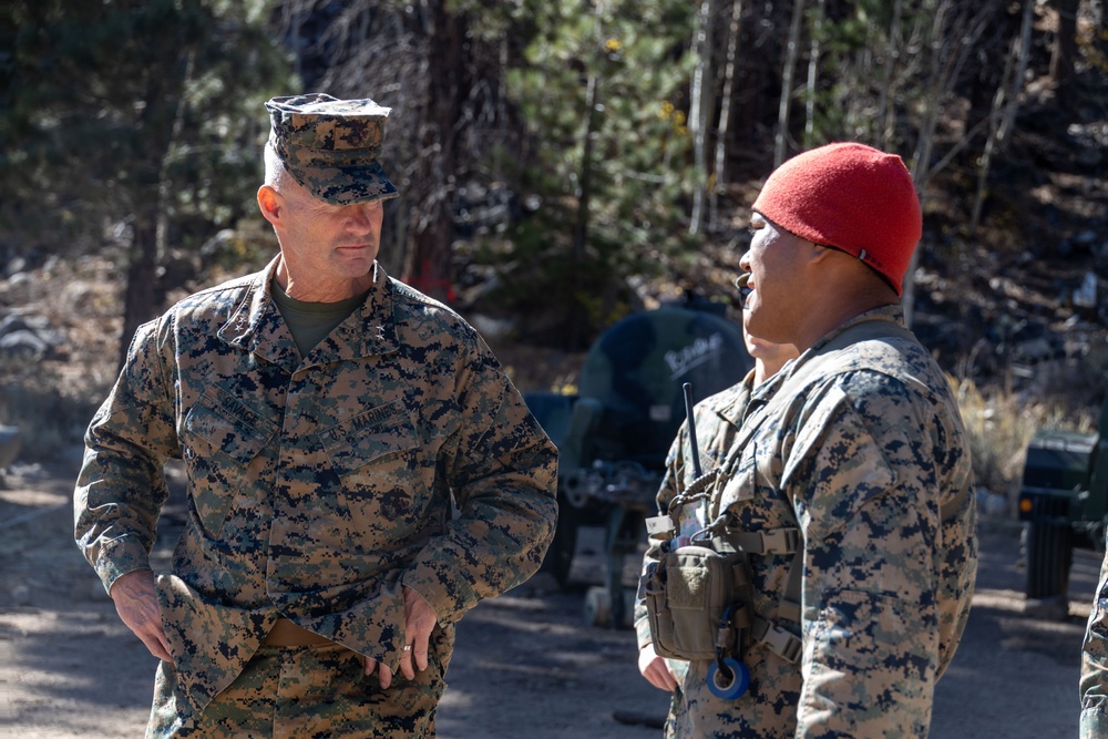 MAGTFC, MCAGCC commanding general visits Marines during MTX 1-24