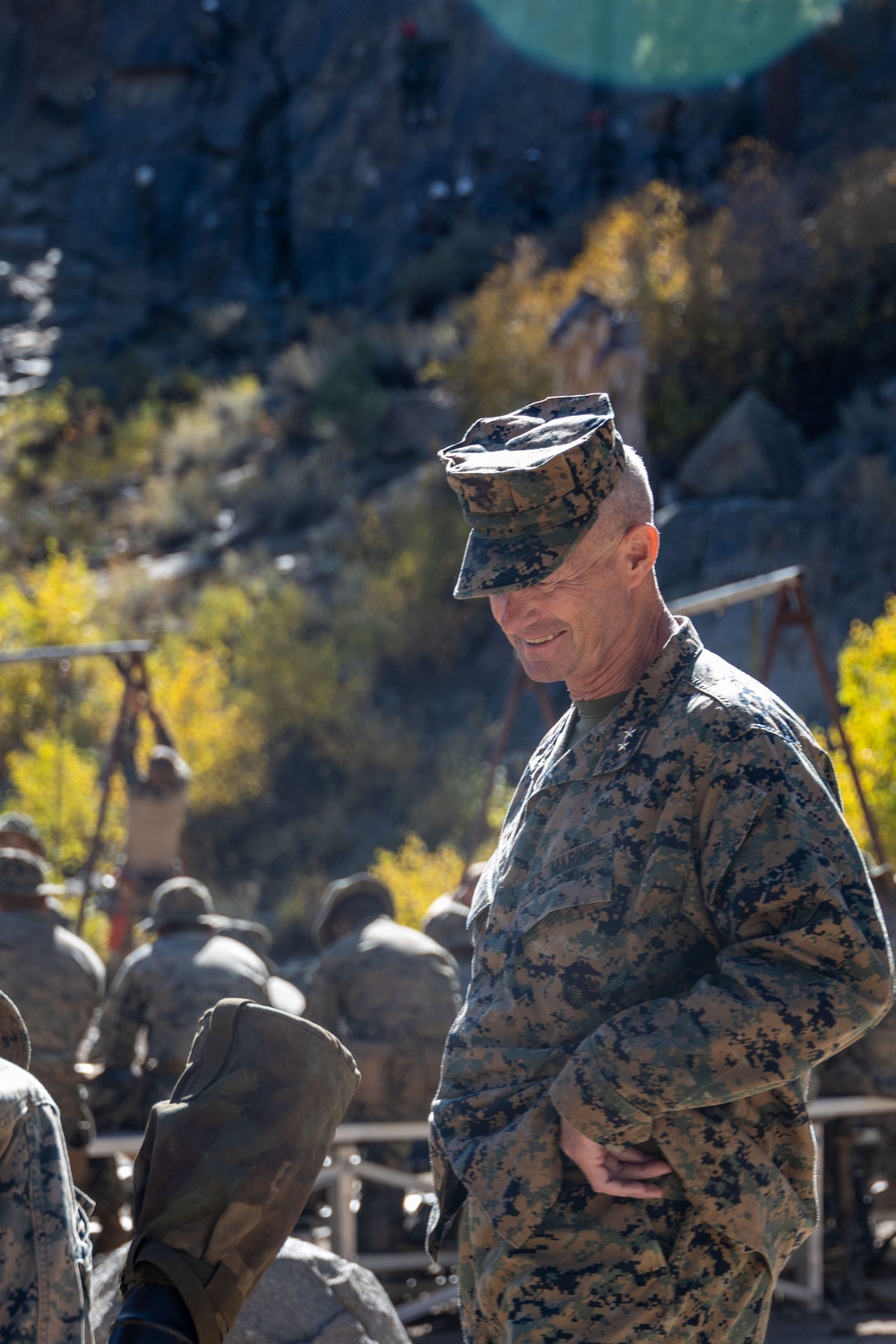 MAGTFC, MCAGCC commanding general visits Marines during MTX 1-24