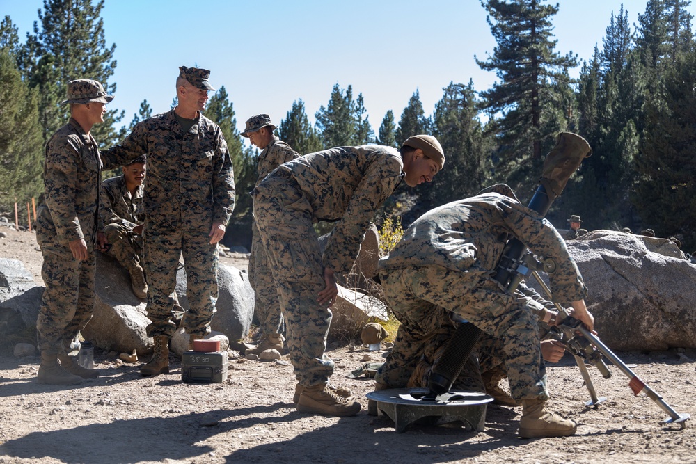 MAGTFC, MCAGCC commanding general visits Marines during MTX 1-24