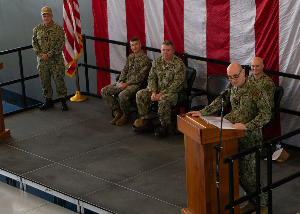 Change of Command Ceremony at Naval Station Great Lakes: Yargosz relieves Williamson as Commanding Officer