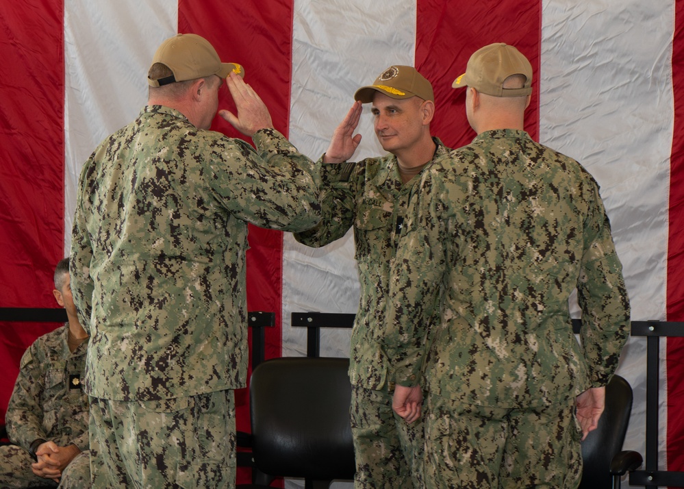 Change of Command Ceremony at Naval Station Great Lakes: Yargosz relieves Williamson as Commanding Officer