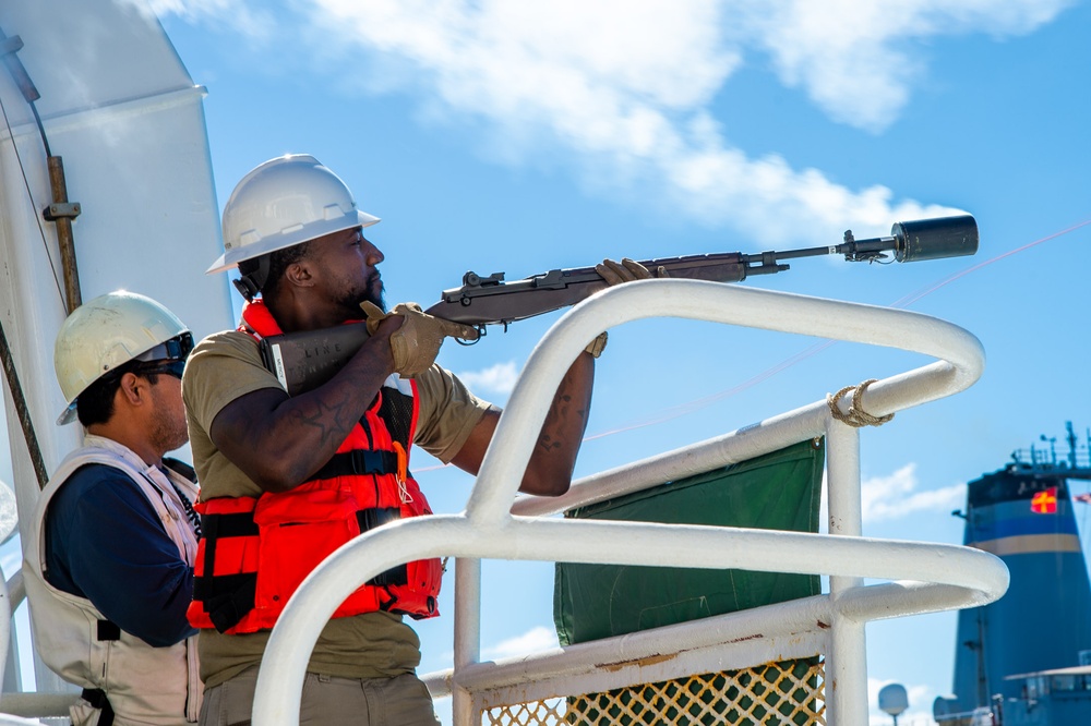 Pacific Partnership 2024-1: USNS Mercy Underway Replenishment Oct. 16, 2023