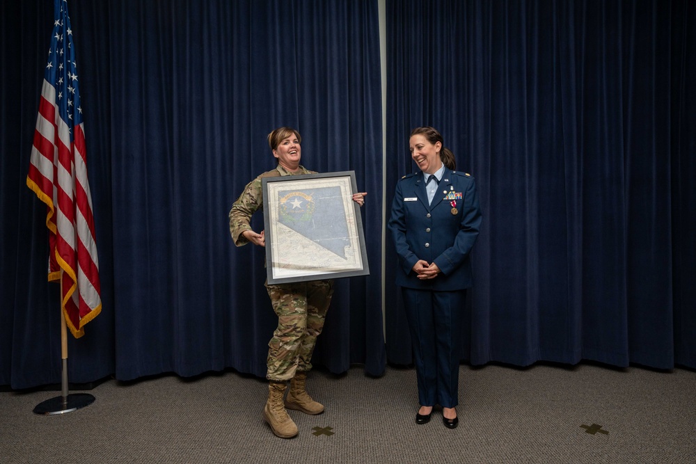 Maj. Rachel L. Brown retires from the Nevada Air National Guard