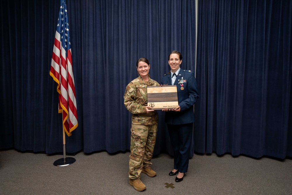 Maj. Rachel L. Brown a retires from the Nevada Air National Guard