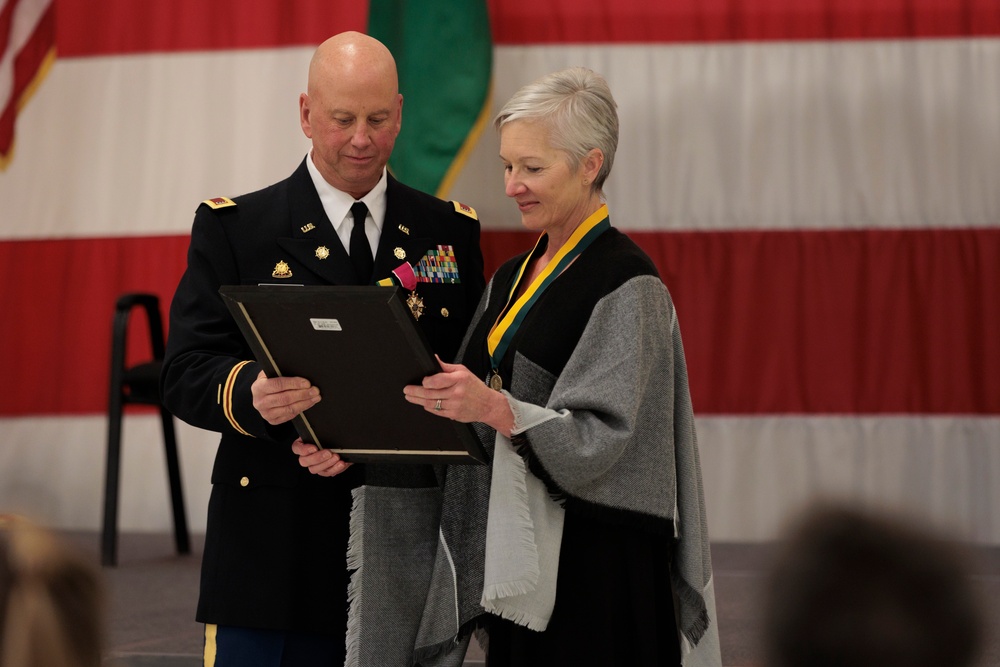 Chief Warrant Officer 3 Richard Kraft retires from the Washington National Guard after 25 years of service