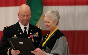 Chief Warrant Officer 3 Richard Kraft retires from the Washington National Guard after 25 years of service