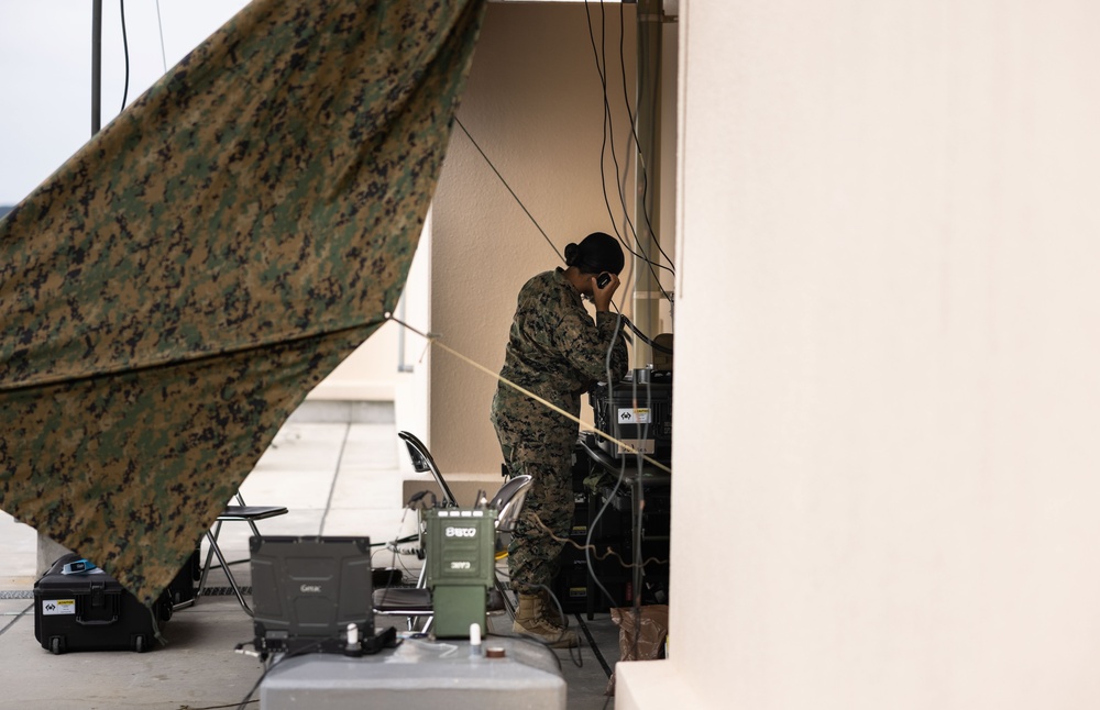 Resolute Dragon 23 FTX | 3MARDIV conducts radio checks on Camp Ishigaki