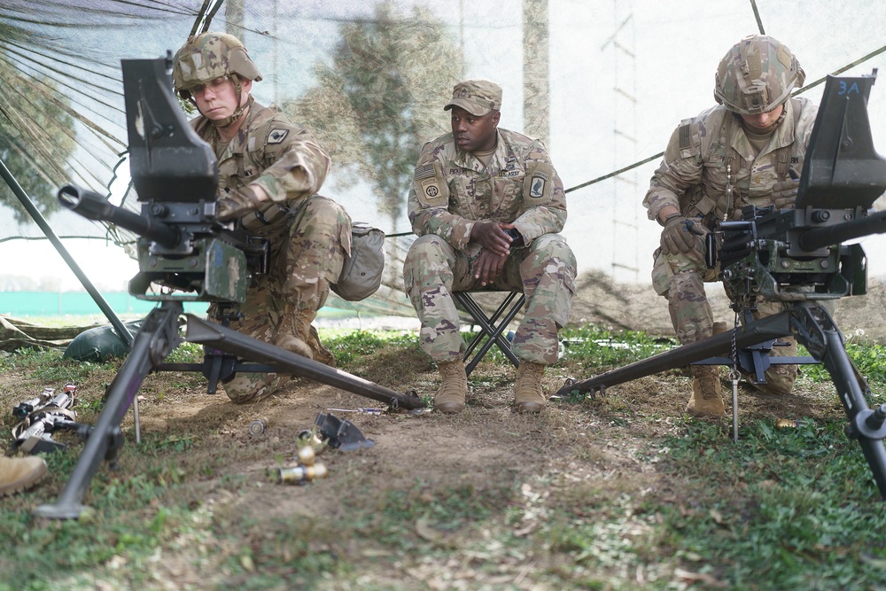 173rd Paratroopers Conduct Weapon Training During E2B