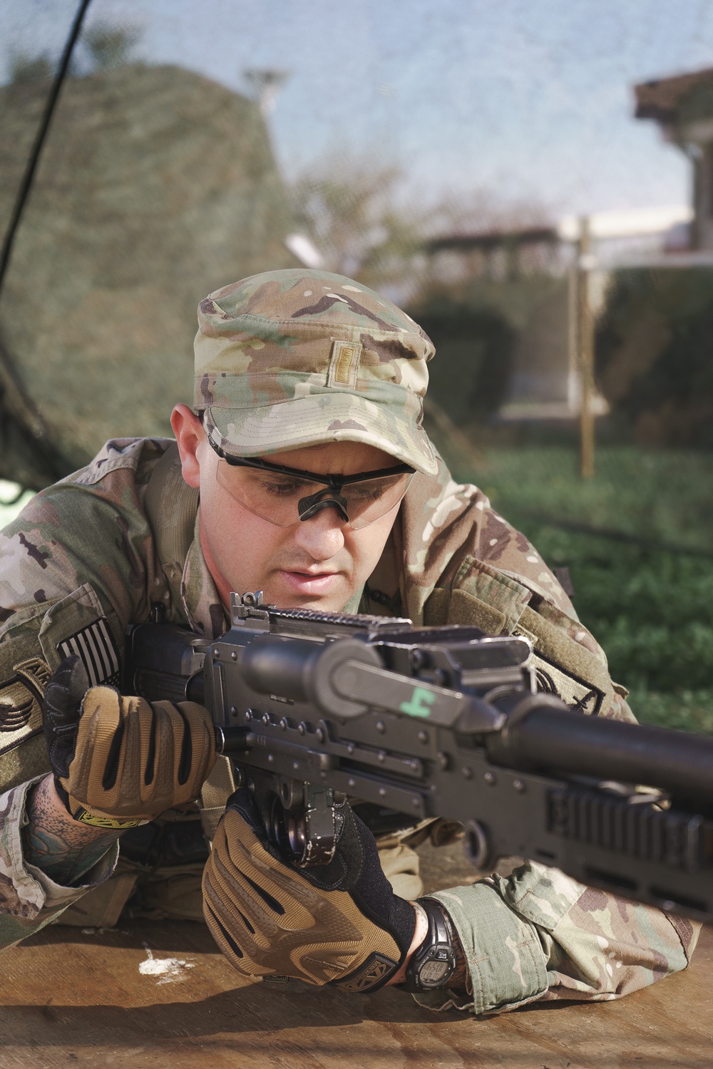 173rd Paratroopers Conduct Weapon Training During E2B