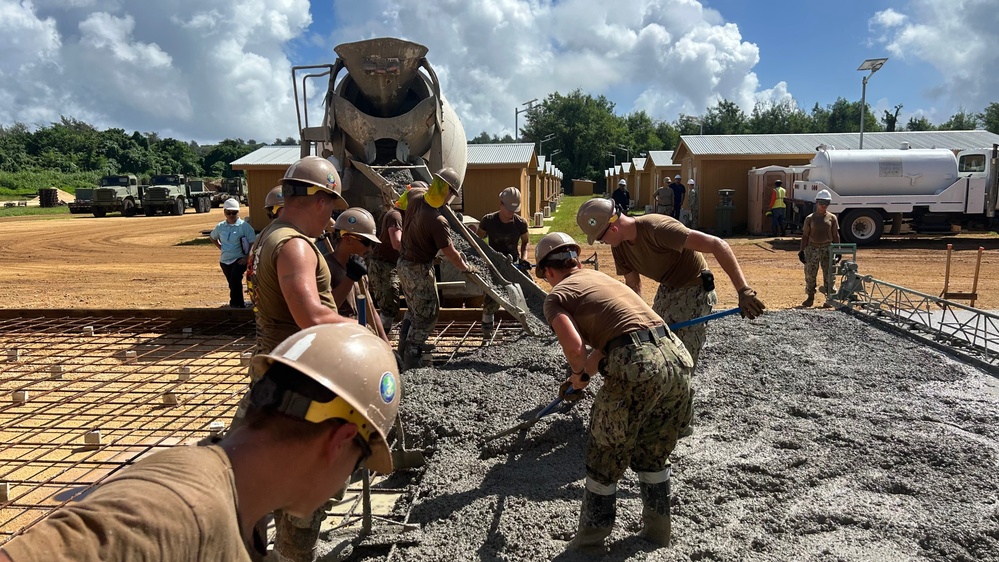 DET Tinian Concrete Pour (NMCB-3)