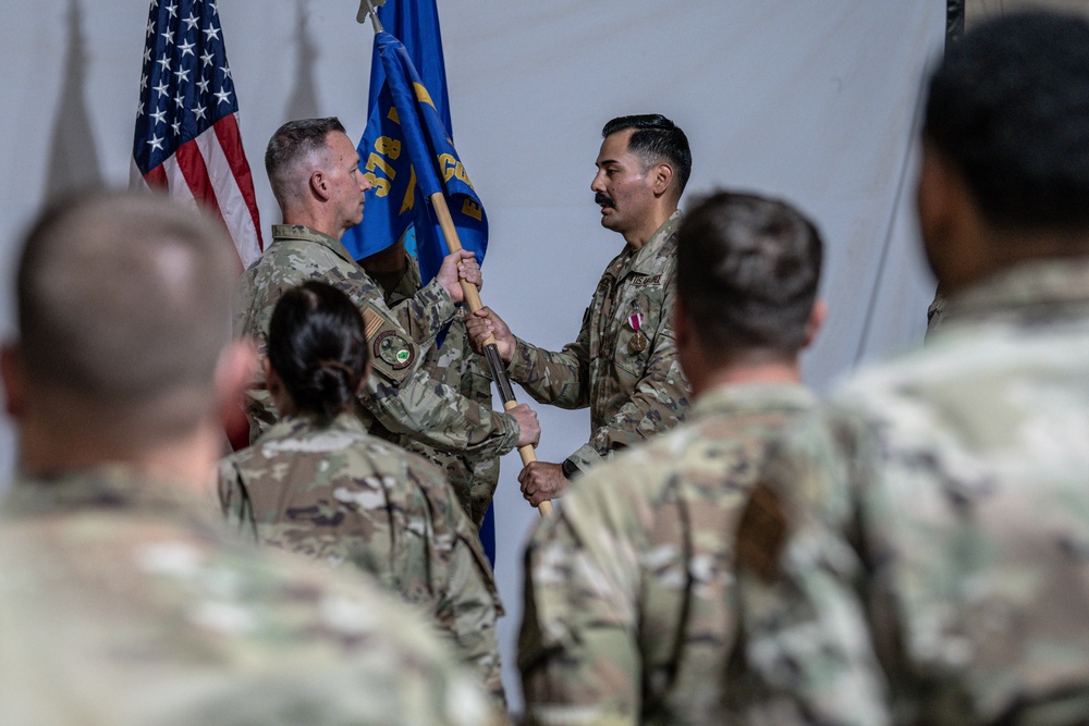 378th ECONS change of command ceremony