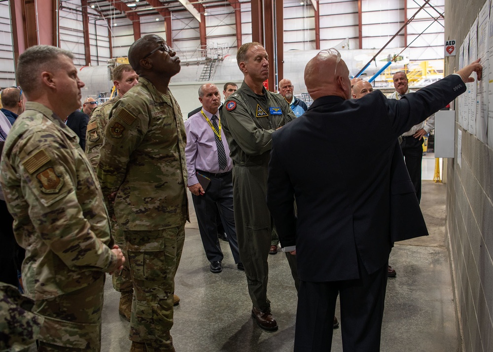 Rear Adm. George Wikoff visit to Tinker AFB, Oklahoma