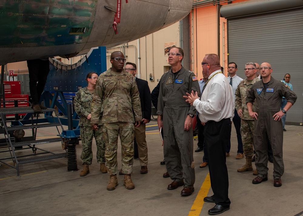 Rear Adm. George Wikoff visit to Tinker AFB, Oklahoma