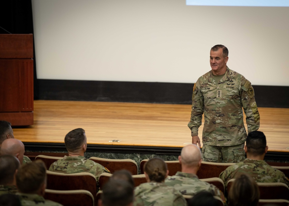 October 16, 2023 – U.S. Army General Charles Flynn addresses NWC Soldiers