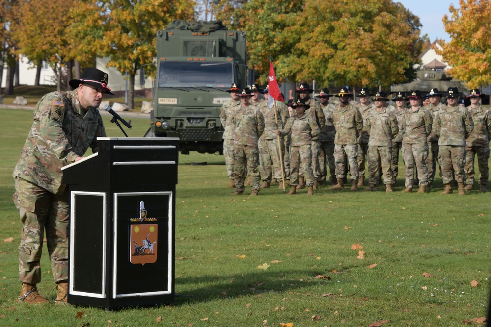 Regimental Engineer Squadron, 2d Cavalry Regiment Change of Responsibility