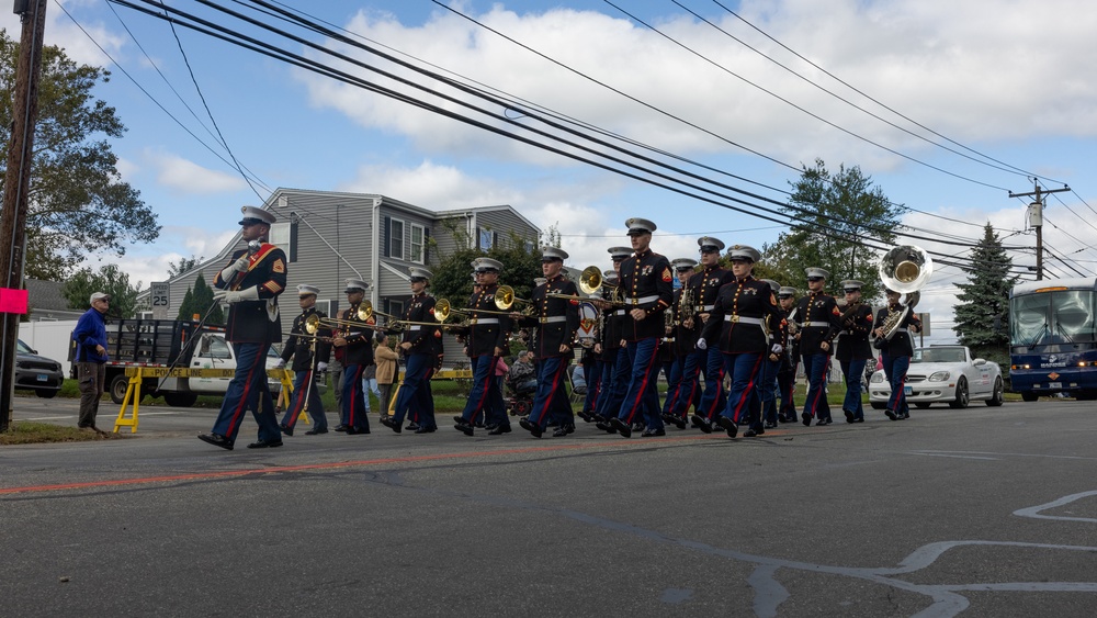 2nd Marine Aircraft Wing Band performs at the 115th Greater Bridgeport Columbus Day Parade