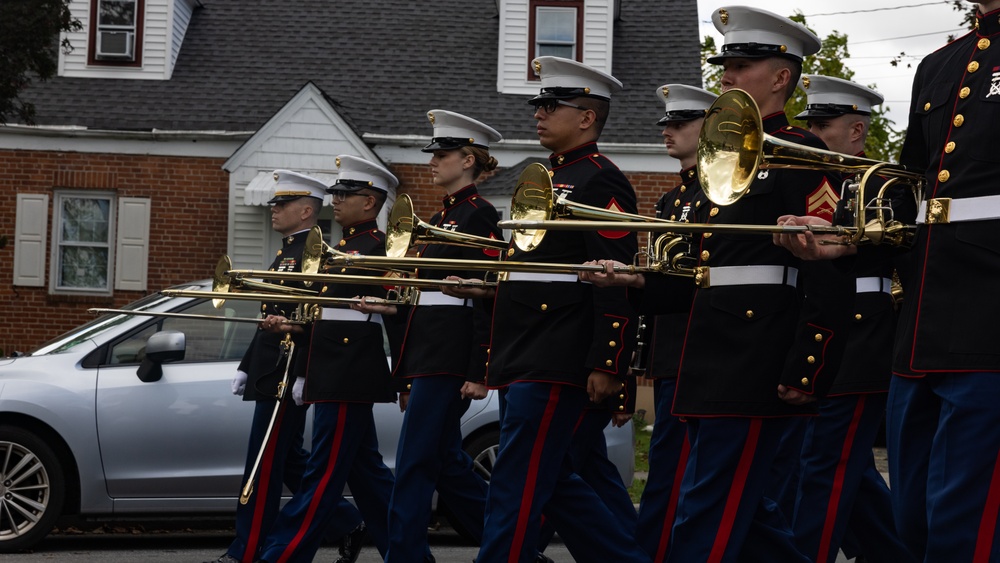 2nd Marine Aircraft Wing Band performs at the 115th Greater Bridgeport Columbus Day Parade