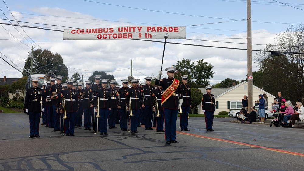 2nd Marine Aircraft Wing Band performs at the 115th Greater Bridgeport Columbus Day Parade